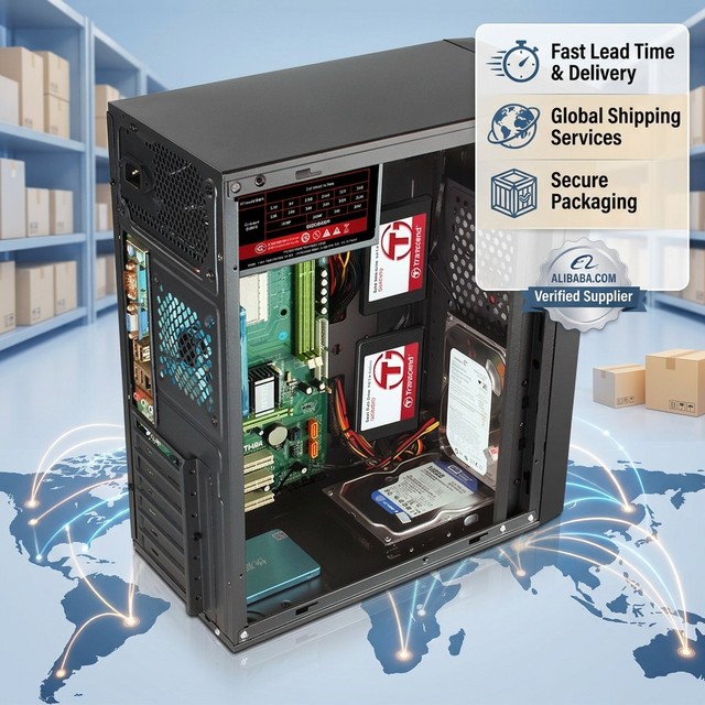 High Quality Office Computer Case Micro ATX Desktop Computer Cases & Tower Mid Tower Office Work Station Desktop PC Case