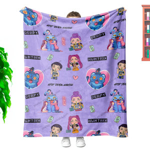 Manta de Franela Personalizada con Logotipo y Etiqueta, Sin Pedido Mínimo, Moderna y Popular, Suave para Dormitorio, Manta con Foto Personalizada - Product Image 6