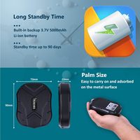 TKMARS TKSTAR 5000mAh IP65 4G Tk905 Rastreador GPS para automóvil Fuerte con imán fuerte Seguimiento en línea gratuito en PC y APP