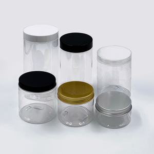 Soins de la peau - Pots vides transparents pour gommage corporel de 250g, 500g, 2oz, 4oz, 8oz, 16oz avec couvercles dorés pour sels de bain et beurre de karité - Product Image 1