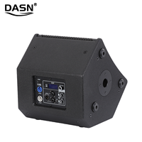 Enceintes de Monitoring Professionnelles DASN K12MDC 2000W 12 Pouces DSP Actives Coaxiales avec Woofer en Bois pour Scène, Studio, Groupe, DJ et Chanteur
