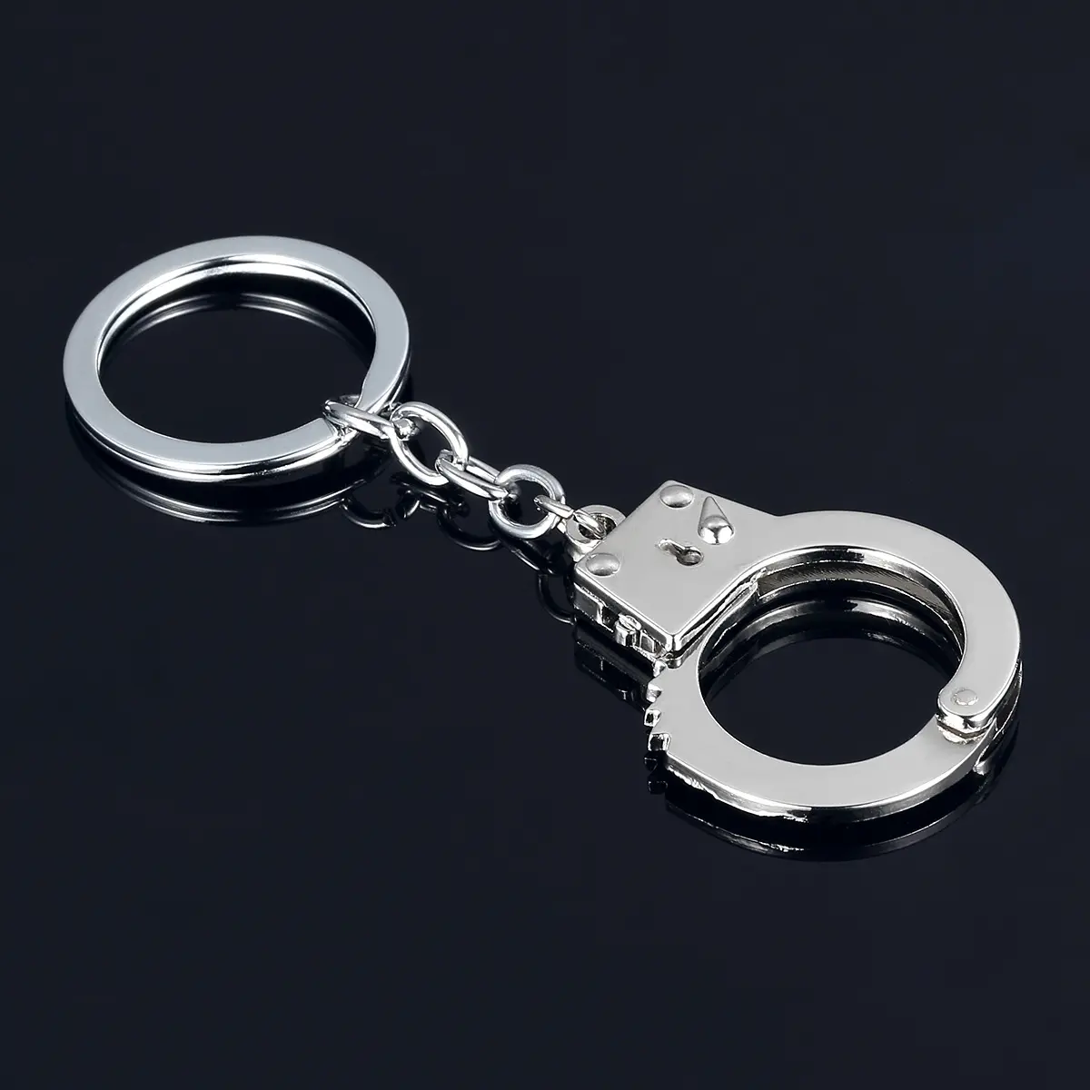 Porte-clés de haute qualité en métal porte-monnaie Mini Simulation Police menottes porte-clés pour Souvenir