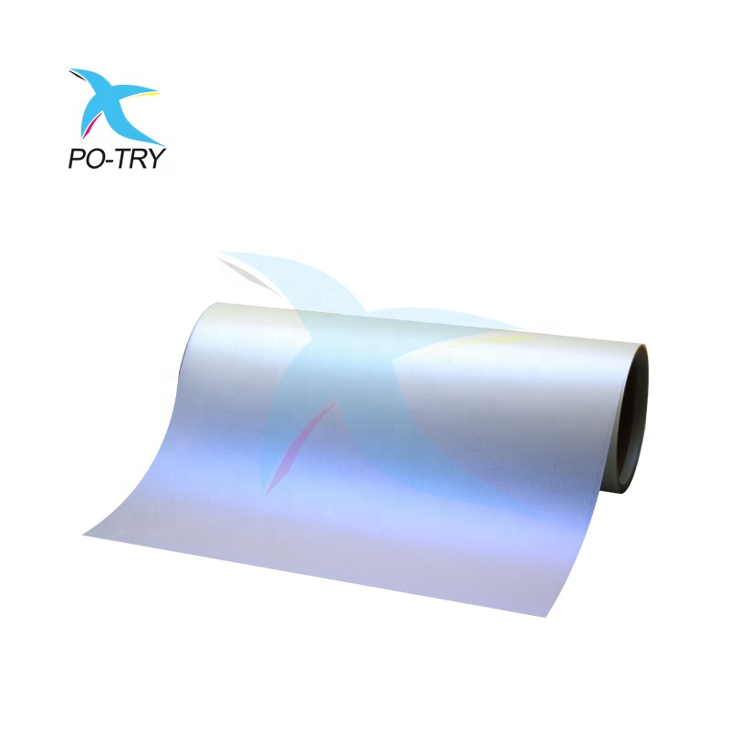 POTRY 30 см 60 см цифровая струйная печать лазерная Серебряная Dtf ПЭТ пленка рулон для DTF печати