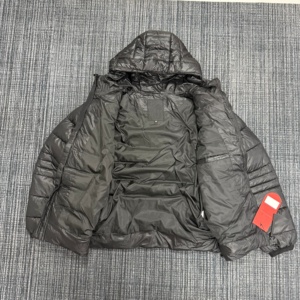 Chaqueta Ligera Plegable con Capucha y Relleno de Algodón para Hombre, Acolchada, Resistente al Viento, Cálida, para Invierno, Uso Diario, Estilo Urbano, Color Negro - Product Image 6
