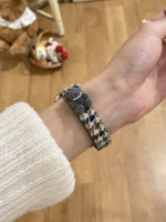 Bracelet de montre en tissu de laine pour Apple Watch, bracelet de montre fin, bracelet de montre mignon et tendance pour Apple Watch