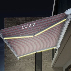 Mái hiên xếp tự động bằng hợp kim nhôm hiện đại, điều khiển từ xa, che nắng ngoài trời, ban công - Product Image 5