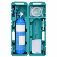 Régulateur de débit de bouteille d'oxygène médical portable, manomètre, réservoir sous pression en acier sans soudure 15MPa haute pression haute sécurité pour clinique