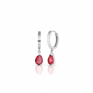 Azuris 925เงินสเตอร์ลิงต่างหูหินสีเชอร์รี่จากไก่งวง - Product Image 2