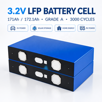 Cellule de batterie LFP prismatique 3.2V 171Ah 172.1Ah Grade A 3000 cycles pour véhicules électriques, voitures électriques, stockage d'énergie solaire domestique, camping-cars
