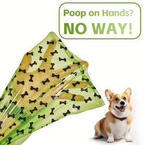 Sacs à déjections canines certifiés 100 % compostables à domicile, avec logo personnalisé, de haute qualité, en plastique jetable, anti-fuite, en nylon, pour l'élimination des déchets de chats - Product Image 3