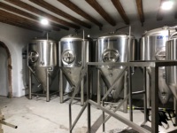 Fermenteur de bière Cassman SUS304 500L Unitank avec chemise de refroidissement à fossettes pour brasserie artisanale
