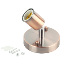 Douille d'ampoule décorative moderne rotation de 360 degrés E27 support de lampe de base pour couloir porche chevet salon éclairage