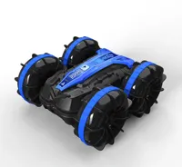 Mobil RC Stunt 4-Channel Listrik Siap Pakai Dua Sisi Terlaris, Hadiah Mainan untuk Anak-Anak, Cocok untuk Pantai dan Luar Ruangan
