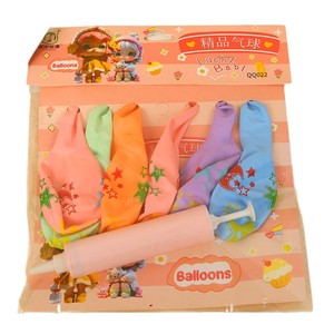 Cartoon Latex <b>Balloons</b> Set With <b>Pump</b> For Birthday Party Decoration Kids Gift Multicolor 6Pcs - Product Image 5