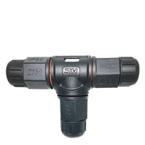 Connecteur de câble extérieur <span class=keywords><strong>professionnel</strong></span> 3 broches IP68 étanche en nylon 66 avec terminaison à souder pour applications électriques 25A (vente en gros) - Product Image 1