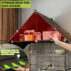 Grande Voliera da Esterno per Più Uccelli, Struttura in Metallo Resistente alle Intemperie, Uso in Giardino - Product Image 4