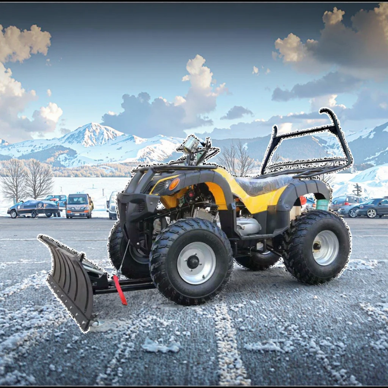 Four wheel Riding Snow Blower Road