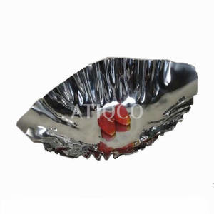 Bol de fruits en aluminium moulé au sable le plus vendu solide élégant poli dans un plateau de plaque en métal sûr de couleur antique moderne pour les fêtes - Product Image 6