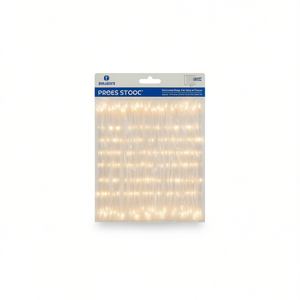 Proes Stooc Warm White <b>Curtain</b> <b>Fairy</b> <b>Light</b> 25000 Hours Lifespan For Party Lighting - Product Image 1