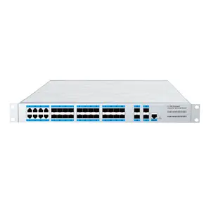 Completo gigabit 24 óptico 8 elétrico 40 gigabit Link agregação industrial L3 rede gerenciada switch