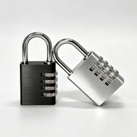 Cadenas carré en aluminium de qualité supérieure, sans clé, à code à 3 ou 4 chiffres, avec roulement à billes, étanche IP65, léger