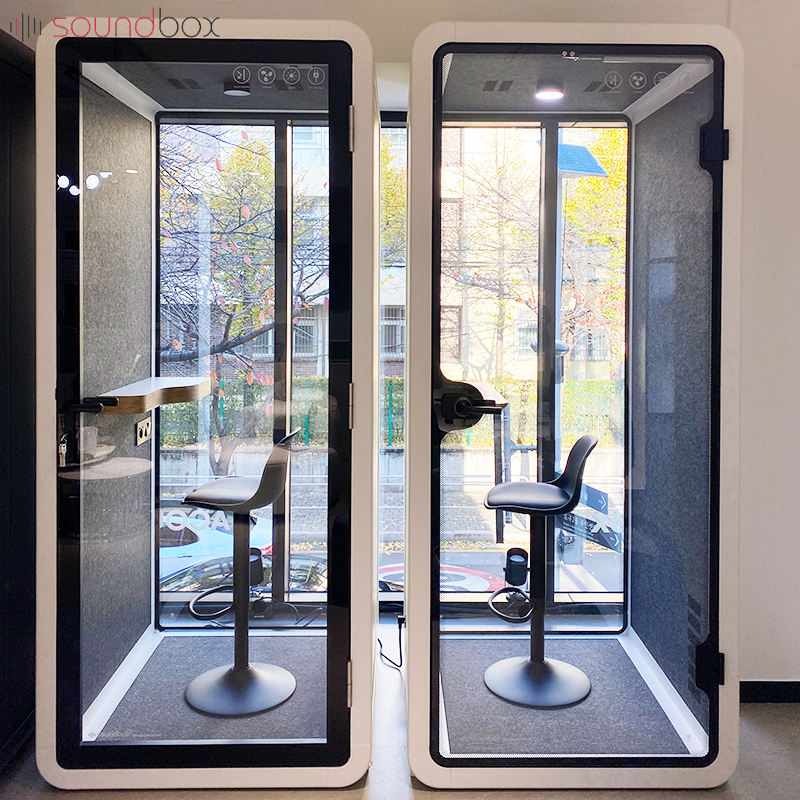 Soundproof Phone Booth for Video Conferencing - Portable Acoustic ...