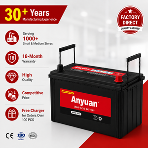<span class=keywords><strong>Batterie</strong></span> de voiture Anyuan 12V 120AH/150AH/165AH/180AH Gamme complète Garantie authentique Garantie de 18 ans Chine continentale - Product Image 1