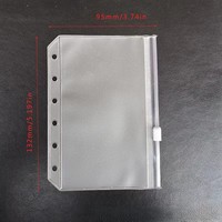 Pochette à fermeture éclair en PVC imperméable de qualité supérieure-Tailles A5 A6 A7 pour documents, fournitures scolaires et de bureau (sac de classement polyvalent)