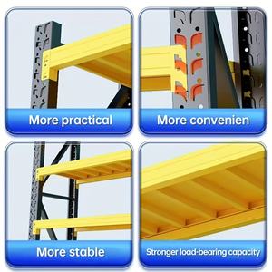 Estantería Metálica Industrial para Garajes y Almacenes de Carga Mediana Sin Tornillos con 4 Niveles de Almacenamiento Estantes de Acero Embalaje de Cartón - Product Image 3