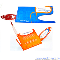 Clés USB promotionnelles avec logo, impression personnalisée, meilleur cadeau, carte en papier, Webkey