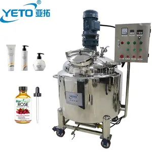 Essential Oil Cosmetic Pressure Mixing Tank Sealed Mixer Blending Equipment Electric Paint Homogenizing Mixing Tank High Shear