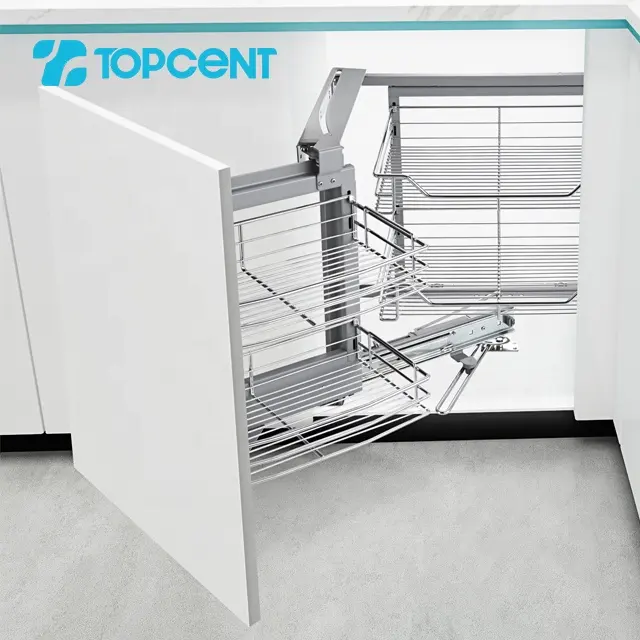 Topcent Groothandel Pull Out Keuken Afvoer Kast Hoek Draad Lade Mand Voor Keuken