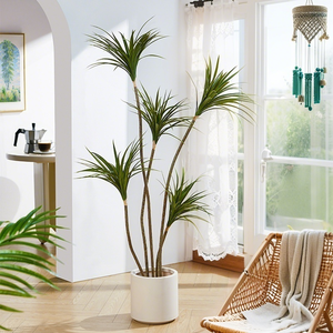 Foyooplanter bán hàng trực tiếp từ các nhà máy nguồn-một mảnh hình trụ sàn đứng trang trí Nhựa chậu hoa lớn - Product Image 1