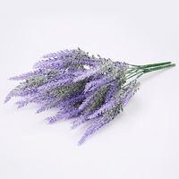 Tanaman Hijau Buatan, Pot Bunga Lavender, Rangkaian Taman, Bunga Palsu Dekoratif, Tangkai Gandum, Lanskap Plastik