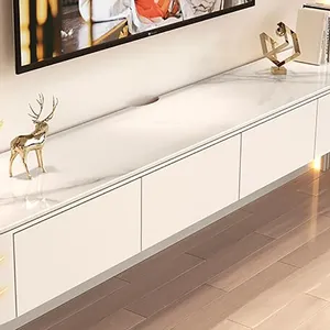Mobile TV Sospeso in Legno Massello di Alta Qualità, Stile Nordico Trendy con Cassetti per Soggiorno - Product Image 3