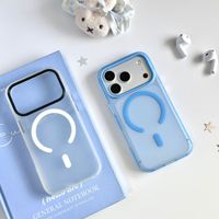 Étui de luxe pour iPhone 18 Pro Max, chargement magnétique, semi-transparent, finition mate givrée, sensation de peau, protection contre les chocs