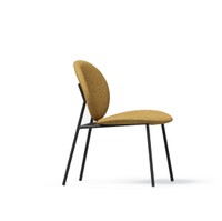 Chaise de salle à manger moderne convertible en tissu avec structure en bois et métal + mousse de polyuréthane moulée pour la maison, les restaurants et les cafés