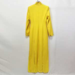 OUDINA Nuovi Arrivi: Eleganti Abiti da Sera Lunghi <span class=keywords><strong>con</strong></span> Maniche Lunghe e <span class=keywords><strong>Spacco</strong></span> Irregolare a Petalo - Product Image 4