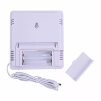 HT-2 24 heures horloge numérique intérieur extérieur hygromètre enregistreur de date d'humidité testemètre de température et d'humidité avec pile AAA