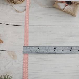 Sangle élastique rose 16 mm personnalisée, colorée, antidérapante, haute qualité, 100 % nylon, tissée à picots, pour ceintures et sous-vêtements – Prix usine - Product Image 5