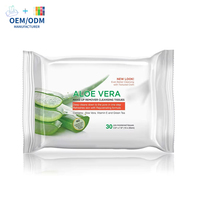 Lingettes humides démaquillantes à l'essence de plantes personnalisées Lingettes démaquillantes pour nettoyage en profondeur du visage pour femmes