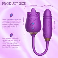 Beliebter Klitoris-Saugvibrator Fitness-Massagegerät Sexspielzeug Rosa Blumen-Vibrator Rosen-Vibrator Dildo-Vibrator für Frauen