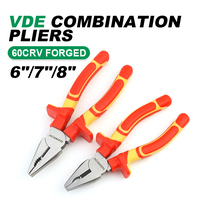 6 7 8 "pouces pince électrique combinée outils universels pince coupante VDE approuvé 1000V pince isolée