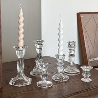 Porte-bougie en métal de luxe moderne avec perles de cristal, 60 cm de haut, centre de table pour mariage, décoration d'allée et de banquet