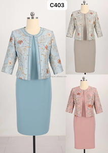 Factory Wholesale <b>Turkey</b> Women Office Dress Africa <b>Clothes</b> Plus Size Print Pencil Skirt 2 Pieces Dress Suit - Product Image 6