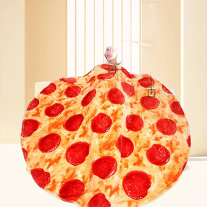Gran oferta, gran oferta, venta al por mayor, fabricantes personalizados, 100% poliéster, comida, tamaño adulto, franela Súper suave, Burrito, Tortilla, Pizza - Product Image 4