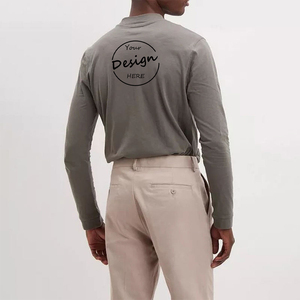 T-shirt da uomo in <span class=keywords><strong>cotone</strong></span> poliestere <span class=keywords><strong>manica</strong></span> <span class=keywords><strong>lunga</strong></span> da uomo, - Product Image 4