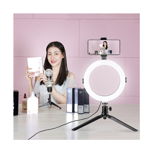 New Arrival Folding Desktop Led Makeup Camera Flash Fill Lamp Usb Ring Light for Making Live Streaming