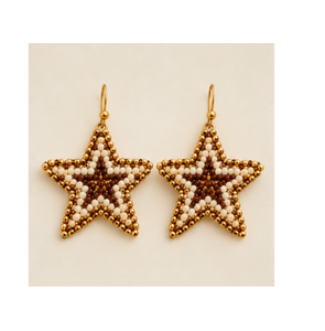 Pendientes Colgantes Boho Renaza con Cuentas y Engaste de Bisel para Mujer, Joyería de Moda, para Fiestas, Bodas, Uso Diario, Regalo - Product Image 2