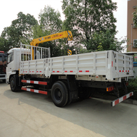 Camion de fret DONGFENG 4x2 6x4 5T d'occasion avec grue, camion grue montée sur châssis 8T, camion benne 15T avec grue – Fabricant